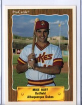 1990 ProCards Albuquerque Dukes #358 Mike Huff