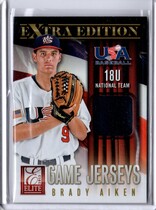 2013 Panini Elite Extra Edition USA Baseball 18U Game Jerseys #1 Brady Aiken