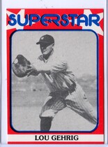 1982 Seckeli Superstar #62 Lou Gehrig