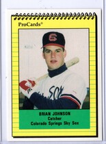 1991 ProCards Colorado Springs Sky Sox #2186 Brian Johnson