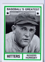 1982 TCMA Greatest Hitters Grey Backs #15 Rogers Hornsby