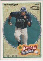 2002 Upper Deck Authentics Heroes of Baseball #HB-R6 Alex Rodriguez