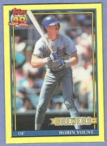 1991 Topps Wax Box Cards #P Robin Yount