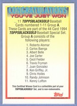 1994 Topps Black Gold #A Winner