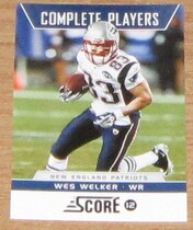 2012 Score Complete Players #19 Wes Welker