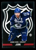 2011 Score NHL Shield Die Cuts #8 Henrik Sedin