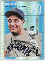 2023 Topps Chrome Platinum Anniversary Prism Refractor #325 Lou Gehrig