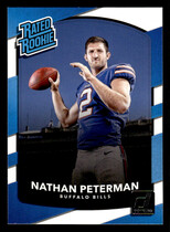 2017 Donruss Base Set #334 Nathan Peterman