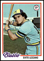 1978 Topps Base Set #595 Sixto Lezcano