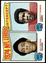 1975 Topps Base Set #5 Ray Brown|Emmitt Thomas