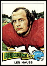 1975 Topps Base Set #134 Len Hauss