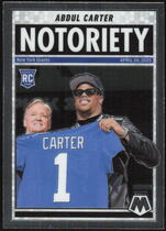 2025 Panini Mosaic Notoriety #14 Abdul Carter