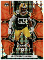 2022 Panini Mosaic Reactive Orange Mosaic #74 Devondre Campbell