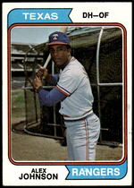 1974 Topps Base Set #107 Alex Johnson