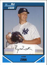 2007 Bowman Chrome Draft Draft Picks #BDPP9 Ryan Zink