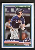 2023 Panini USA Baseball Stars & Stripes (Optichrome) #81 Brayden Taylor