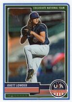 2023 Panini USA Baseball Stars & Stripes (Optichrome) #90 Rhett Lowder