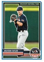 2023 Panini USA Baseball Stars & Stripes (Optichrome) #96 Brayden Taylor