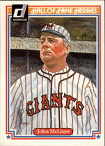 1983 Donruss Hall of Fame Heroes #35 John McGraw