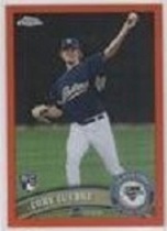 2011 Topps Chrome Orange Refractors #209 Cory Luebke