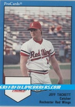 1989 ProCards Rochester Red Wings #1645 Jeff Tackett