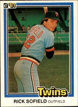 1981 Donruss Base Set #592 Rick Sofield