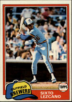 1981 Topps Base Set #25 Sixto Lezcano