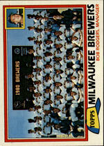 1981 Topps Base Set #668 Brewers Team