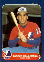 1986 Fleer Update #44 Andres Galarraga