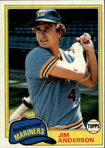 1981 Topps Base Set #613 Jim Anderson