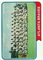 1974 Topps Base Set #483 Braves Team