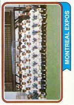 1974 Topps Base Set #508 Expos Team