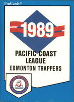 1989 ProCards Edmonton Trappers #546 Checklist