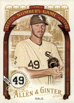 2016 Topps Allen & Ginter The Numbers Game #NG-46 Chris Sale