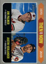 2019 Topps Heritage Then and Now #TN-15 Jim Palmer|Justin Verlander