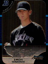 2005 Bowman Chrome Draft #BDP91 Zach Simons