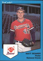 1989 ProCards Richmond Braves #829 Rusty Richards