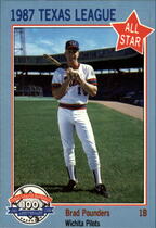 1987 Texas League All Stars Feder #5 Brad Pounders