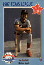 1987 Texas League All Stars Feder #12 Joe Redfield