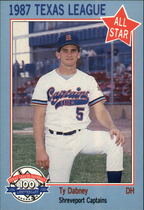 1987 Texas League All Stars Feder #32 Ty Dabney