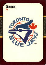 1987 Donruss Opening Day #252 Blue Jays checklist