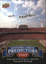 2009 Upper Deck Historic Predictors #HP7 College Football Adopts Playoff System