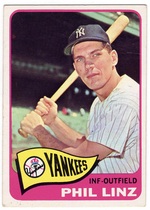 1965 Topps Base Set #369 Phil Linz
