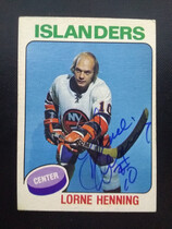 1975 O-Pee-Chee OPC NHL #354 Lorne Henning