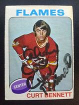 1975 O-Pee-Chee OPC NHL #8 Curt Bennett
