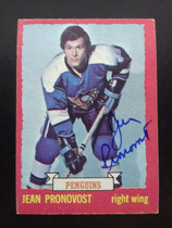 1973 O-Pee-Chee OPC Base Set (Dark Backs) #11 Jean Pronovost