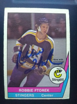 1977 O-Pee-Chee OPC WHA #35 Robbie Ftorek