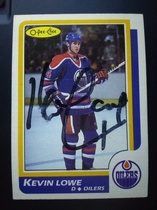 1986 O-Pee-Chee OPC Base Set #197 Kevin Lowe