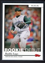2006 Topps Update and Highlights Rookie Debut #RD-11 Ruddy Lugo