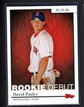 2006 Topps Update and Highlights Rookie Debut #RD-34 David Pauley